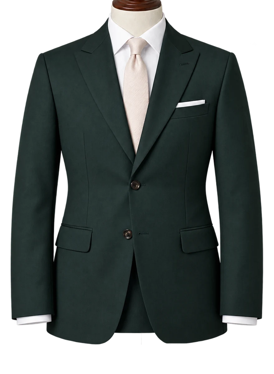 Forest Green Two Piece Suit - bespoke corporate and legal suit by Noble Fox