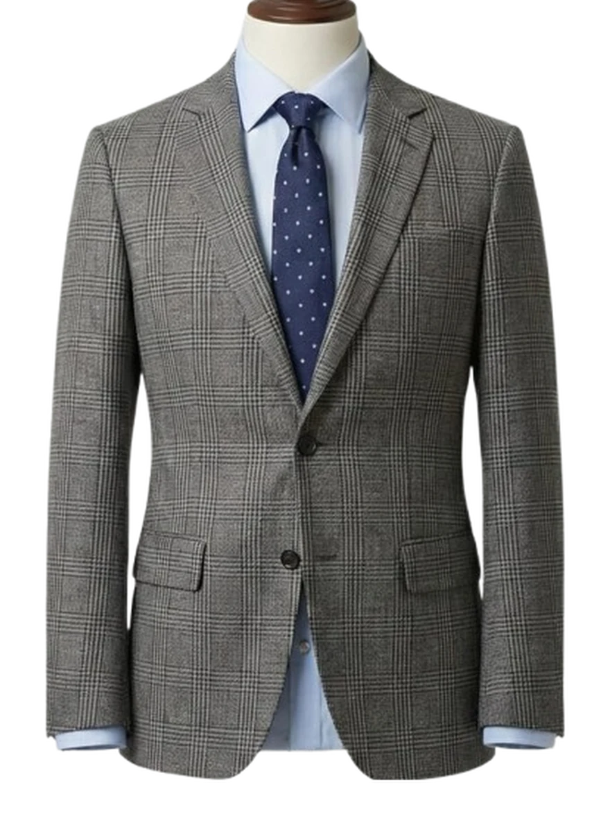 Grey Prince of Wales Suit - bespoke corporate and legal suit by Noble Fox