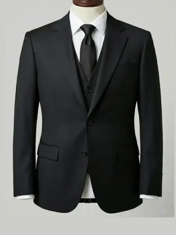 Classic Black Suit - bespoke funeral director suit by Noble Fox