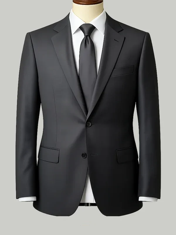Grey Two Piece Suit - bespoke hotel uniform tailoring by Noble Fox