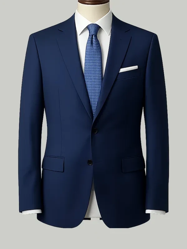 Navy Two Piece Suit - bespoke hotel uniform tailoring by Noble Fox