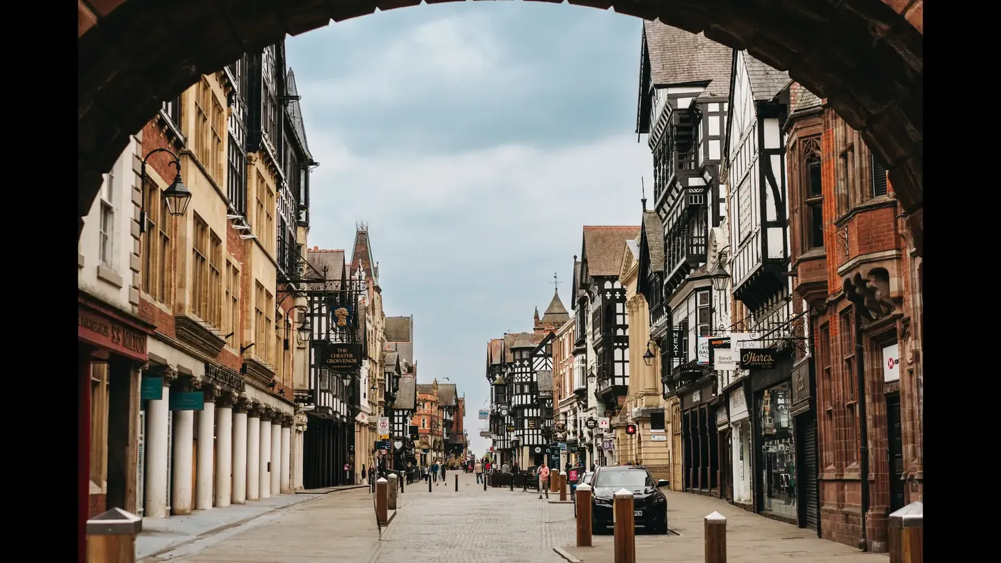 Chester city skyline - Noble Fox bespoke tailoring in Chester