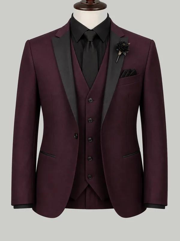 Burgundy Tuxedo - bespoke prom suit by Noble Fox