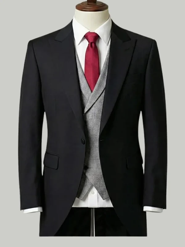 Black Morning Suit - bespoke race day suit by Noble Fox