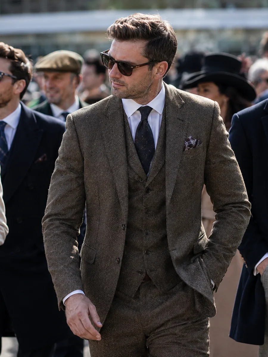 Cheltenham Festival race day suit by Noble Fox