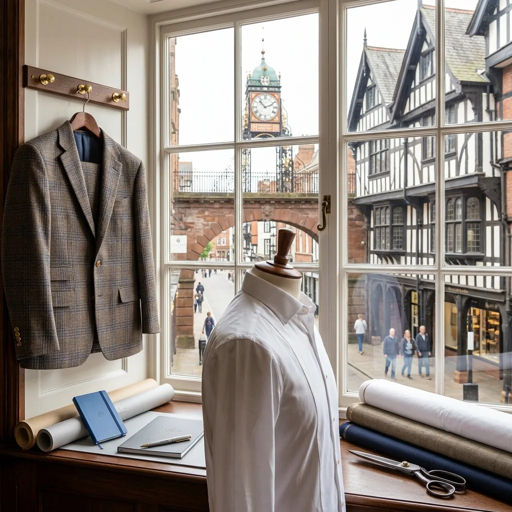Bespoke suit craftsmanship Chester