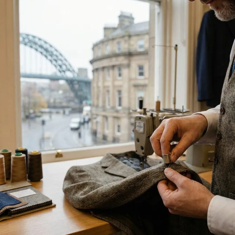 Bespoke suit craftsmanship Newcastle