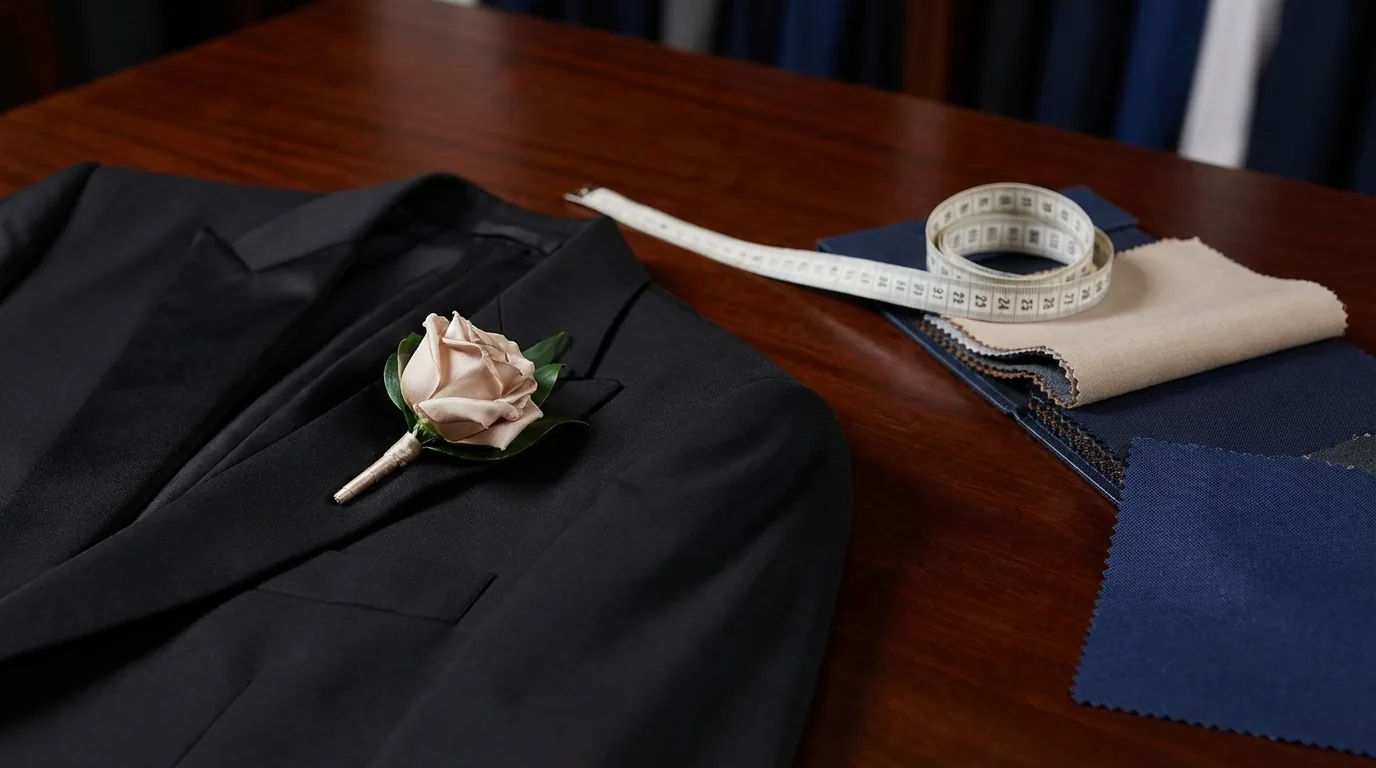 Noble Fox bespoke tailor visiting client at home for consultation