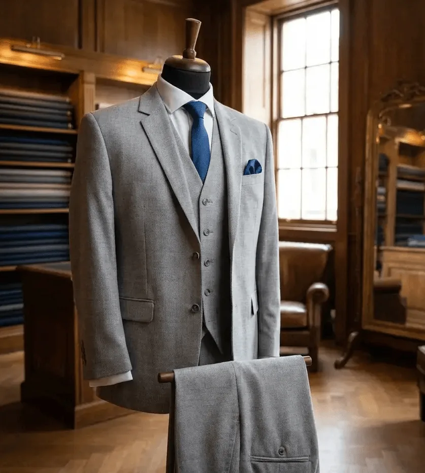 Three piece bespoke suit