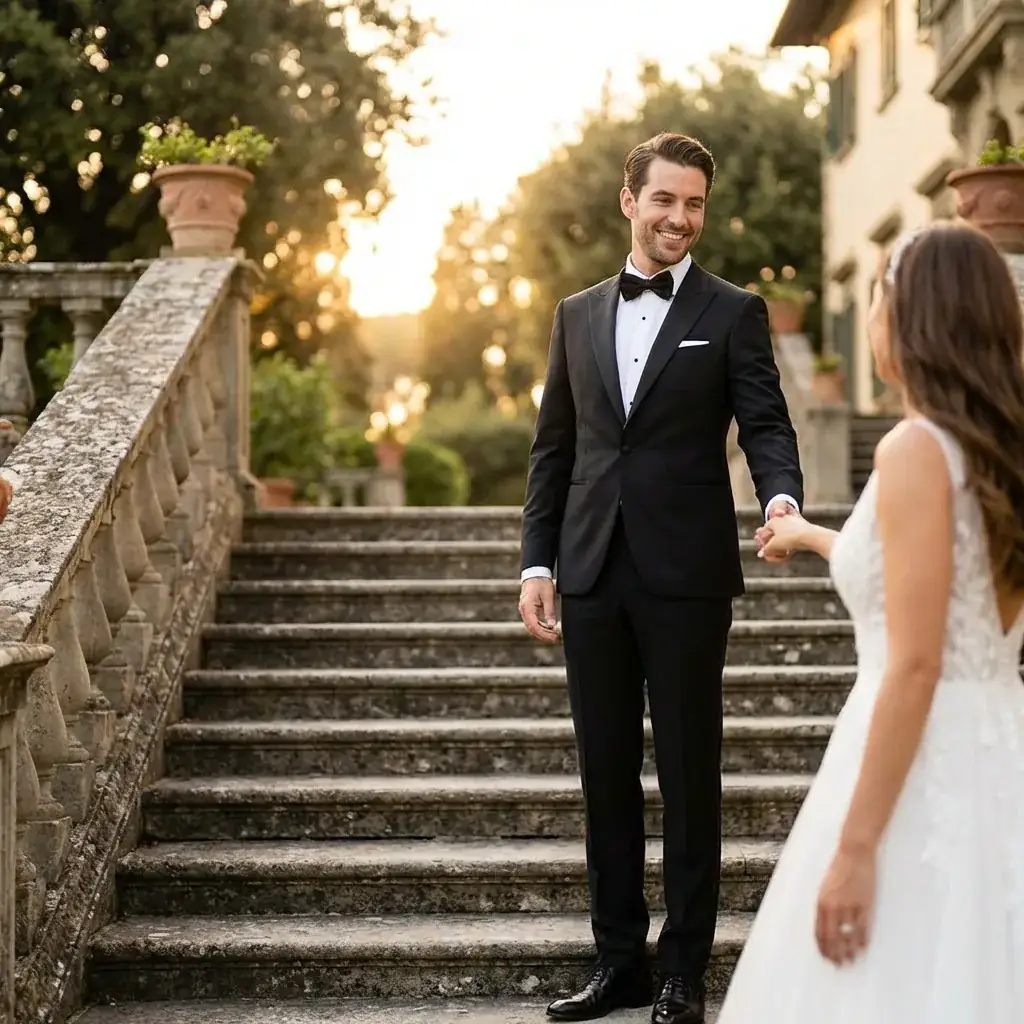 Tailored wedding suits