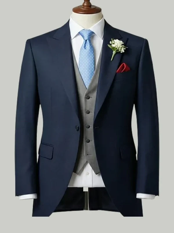 Morning Suit with Waistcoat - bespoke wedding suit by Noble Fox