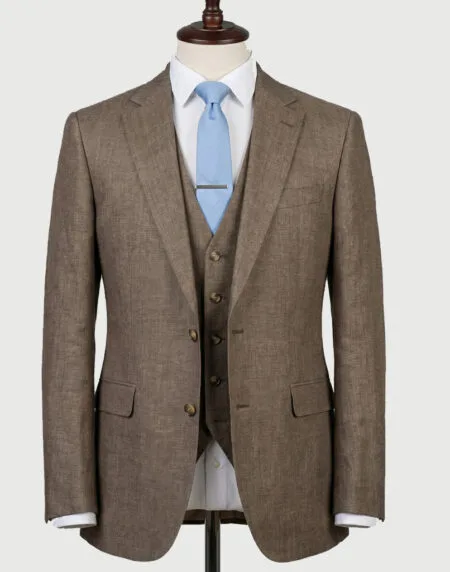 Brown Wedding Suit